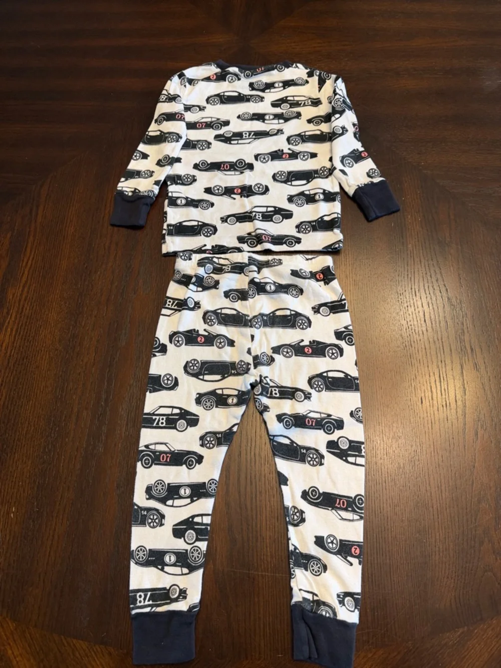 Carter’s Baby Boy Bundle 18M Pajama Set + Gray Sleeper Cars Outfit 2 Pc Lot